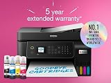 Epson EcoTank ET-4800 Wireless Ethernet A4 Print Copy Scan Fax 3 Years Ink view 6