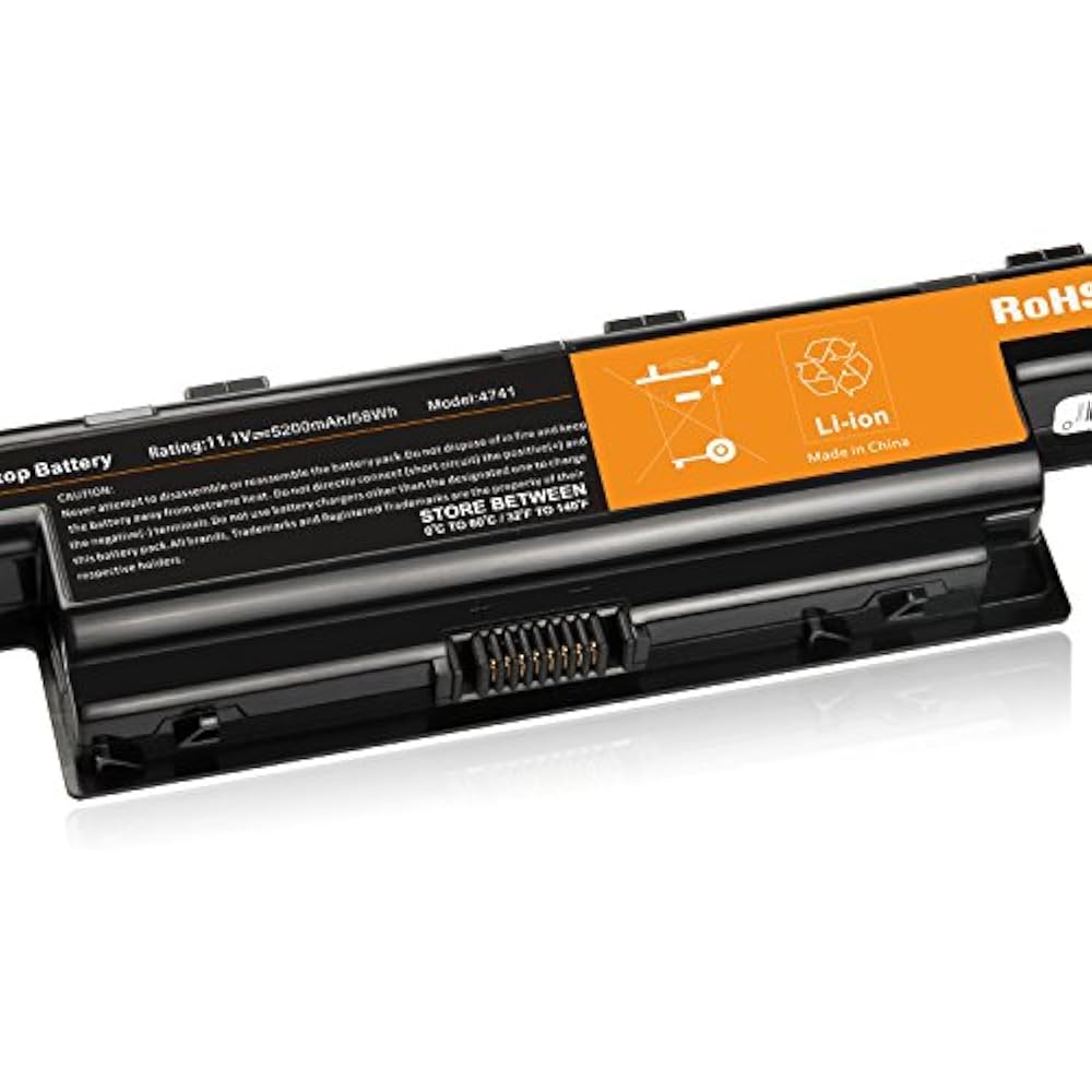 5200mAh/58Wh AS10D51 Laptop Battery For Acer/Gateway AS10D31 AS10D3E