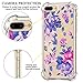 Cutebe Shockproof Hard PC+ TPU Bumper Case Scratch-Resistant Cover for Apple iPhone 7 Plus(2016)/iPhone 8 Plus(2017) Flower