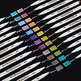 Shuttle Art Metallic Marker Pens, 24 Colors