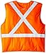 Viking FR Hi Vis Orange Safety Vest - Fire Resistant Class 2 Reflective Vest with Pockets, ANSI/ISEA and CSA Compliant, Fluorescent Orange - Large/X-Large