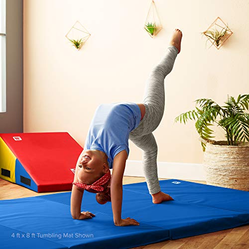 We Sell Mats 4 ft x 8 ft x 2 in Gymnastics Mat, Folding Tumbling Mat