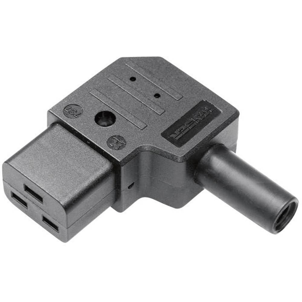 Kaiser 737/sw/C Cold Device Connector 737 Female Angled Total Pole Number 2 + PE 16A Black 1