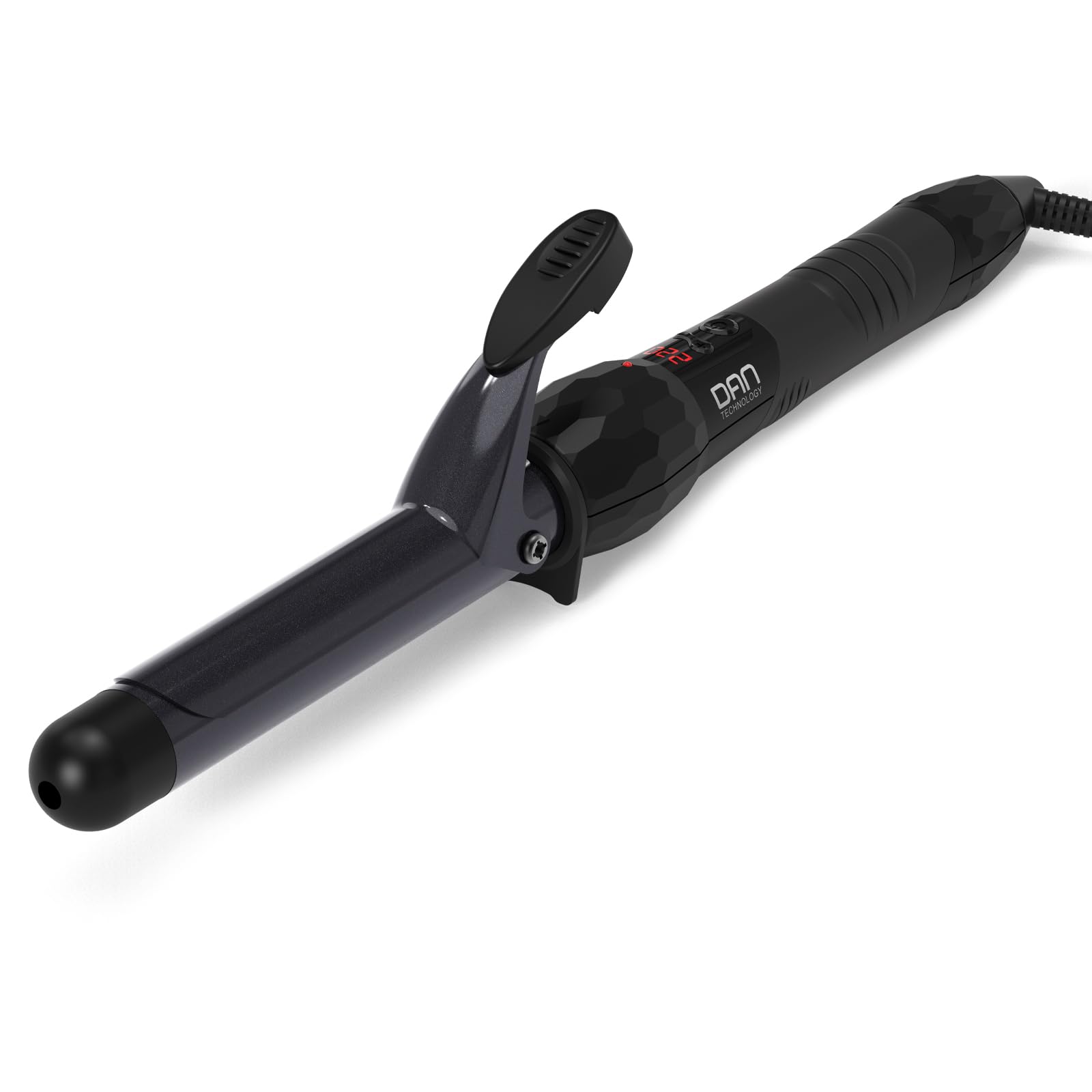 DAN Technology Curling Wand Curling Tongs Dual Voltage Hair Curling Wand Ceramic for Wave Curls Hair Styling Tool with Adjustable Temperature Professional Hair Curler with Glove (Black, 25mm)