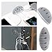 hapurs Cable Clip Cable Organizer, Wires Cord Management System for Your Messy Wires, Desktop Cord Cable Holder to Keep Your Desk Tidy and Organized (Gray)