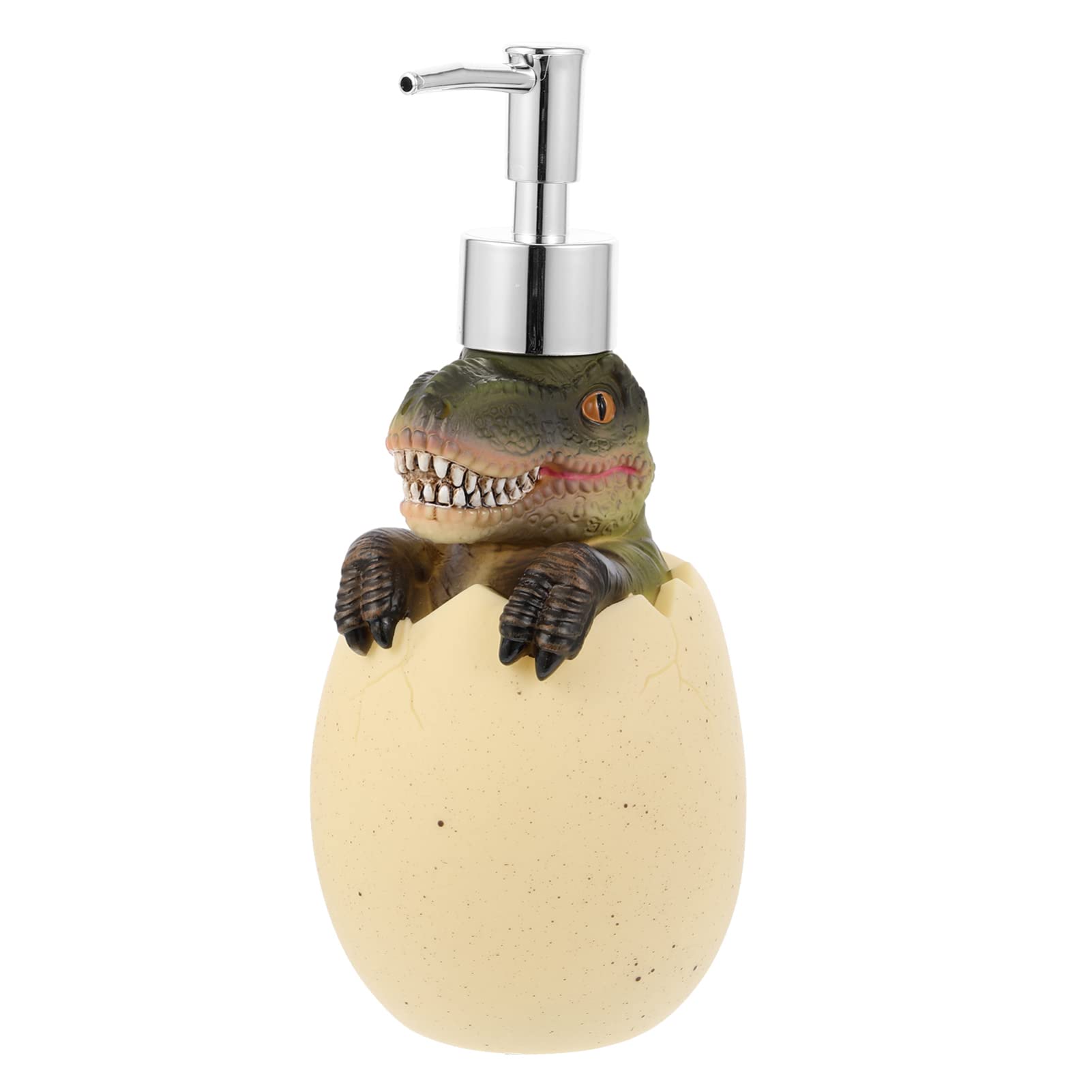 Alipis Dinosaur Soap Dispenser, 560ML Cute Animal Lotion Pump Bottle for Kids, Eggshell Shower Gel Dispenser Leakproof Liquid Hand Soap Dispenser for Bathroom, Kitchen, Toilet (1)