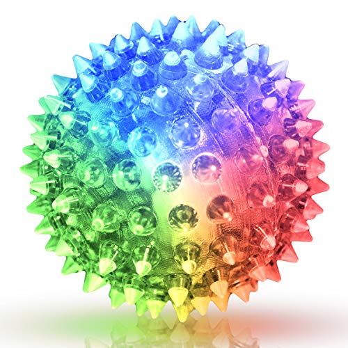 Soft Spike Flashing Light Up Bouncy Balls (Set of 6) Pricepulse