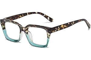 EYLRIM Classic Thick Square Frame Clear Lens Glasses for Women Men Non Prescription Eyeglasses