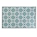 DII Reversible Outdoor Lattice Woven Rug, 4x6 Ft, Aqua