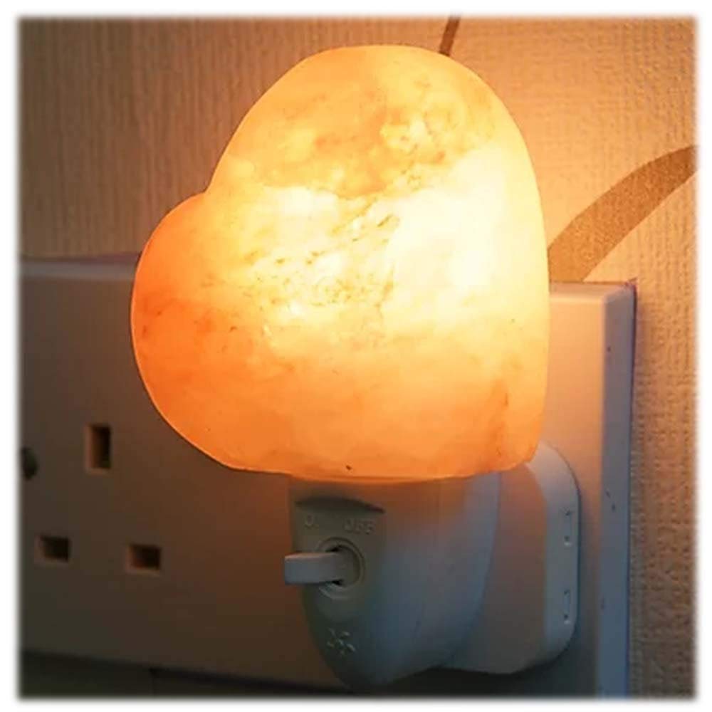 iep Heart Shape Plug In Salt Lamp