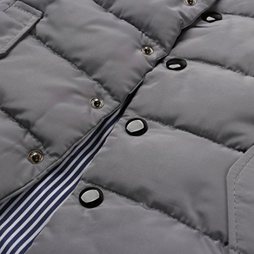 Baby Outerwear Vest Jacket ,Kintaz Baby Boy Girl Solid Color Single Breasted High Neck Padded Vests Warm Puff Waistcoat (Gray, Size:4T)