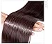 S-noilite Dip Dye Clip in Hair Extensions Ombre Two Color Long Thick Curly Wavy Straight 3/4 Full Head Synthetic Hairpiece Japanese Kanekalon Fiber Trendy Fashion (Dark Brown to Ash Blonde)