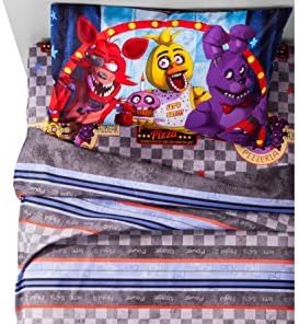 Five Nights at Freddys Twin Comforter and Sheet Set