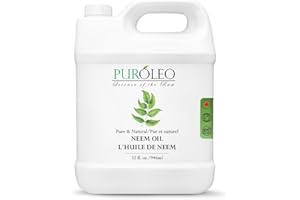 PUROLEO NEEM Oil 32 Fl Oz/946 ML (Packed In Canada) Pure and Natural Neem Oil for Multipurpose Use | Neem Oil extracted from 