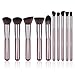 Docolor Makeup Brushes 10 Pcs Makeup Brush Set Premium Synthetic Kabuki Foundation Blending Brush Face Powder Blush Concealers Eye Shadows Make Up Brushes Kit