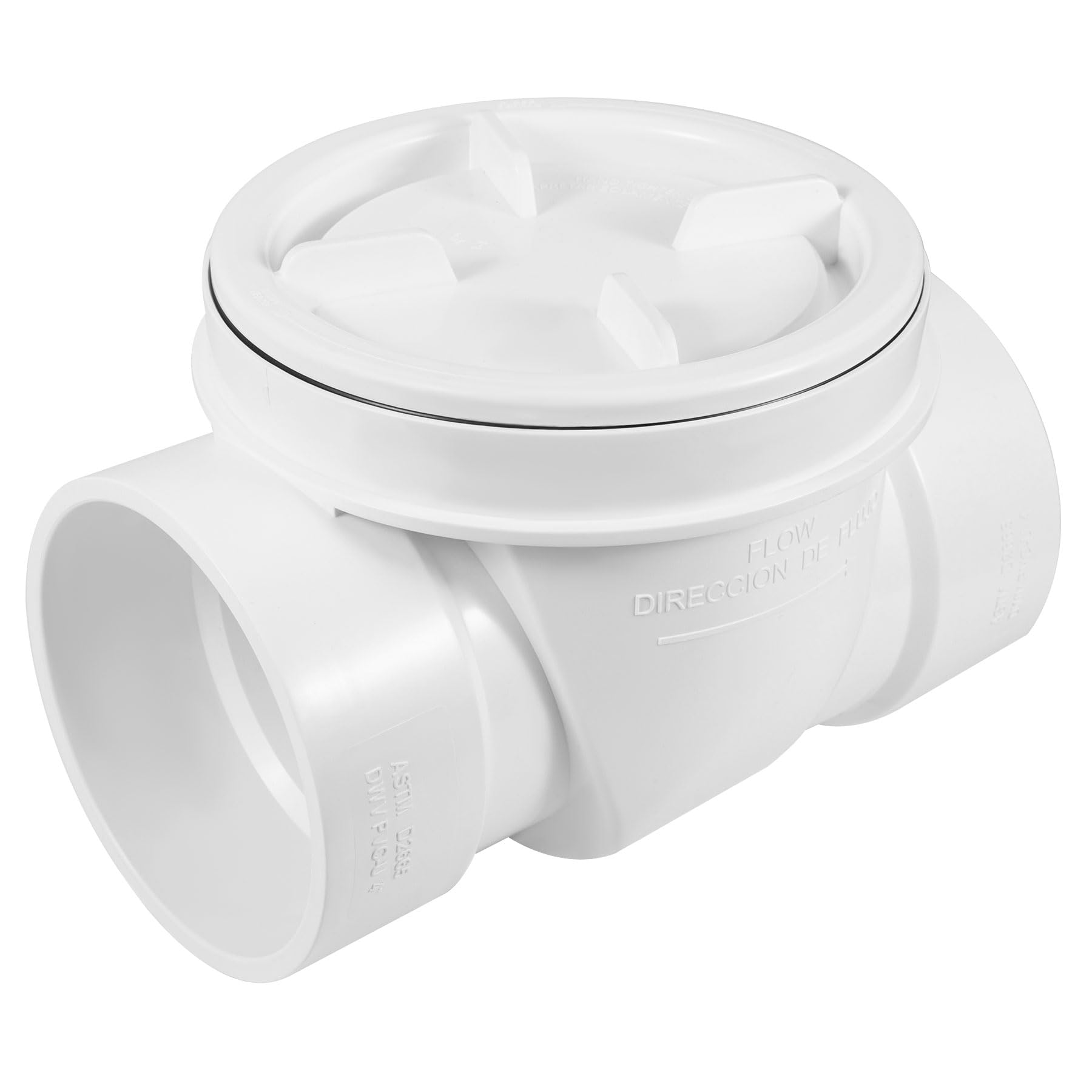 Photo 1 of 3" PVC Backwater Valve,4-Inch Drain Backflow Preventer Valve Prevent Sewage and Rainwater from Flowing Back