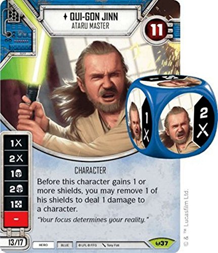 Star Wars Destiny Rare Qui Gon Jinn Ataru Master Card | Desertcart Belize