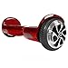 HOVERZON S Series Self Balance Hoverboard Scooter UL 2272; Dual Power 250-Watt Motor; Durable Aegis Armor Battery (Red)