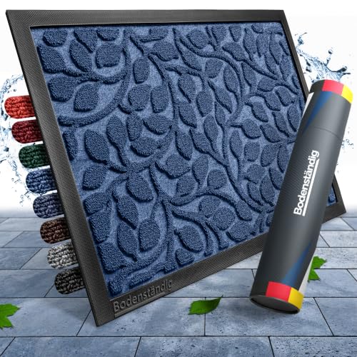 Bodenständig® Fußmatte außen - rutschfest & saugstark - Fußabtreter Blau
