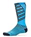 Swiftwick - Vision Team Eight, Tall Crew Socks for Cycling, Light Blue, Medium