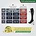 Compression Socks for Men & Women (Lightweight) (One Pair) (CoalBlack) (Medium)
