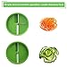 Vegetable Slicer, Heaviest Duty Vegetable Cutter, Ucio Spiral Slicer Spiralizer with 2 Blades Handheld Spiralize Best Veggie Pasta Spaghetti