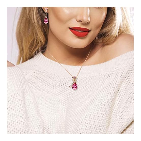CDE-Necklace-Earrings-Set-for-Women-Christmas-Jewelry-Gifts-18K-Rose-Gold-Plated-Jewelry-Sets-Embellished-with-Crystals-from-Swarovski CDE-Necklace-Earrings-Set-for-Women-Christmas-Jewelry-Gifts-18K-Rose-Gold-Plated-Jewelry-Sets-Embellished-with-Crystals-from-Swarovski