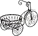 Iron Bicycle Plant Stand