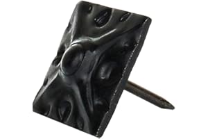 decotacks® Square Art Upholstery Nails/Tacks 5/8" x 5/8" (17MMx17MM) - 25 Pcs [MATT Black] DX8017MBL