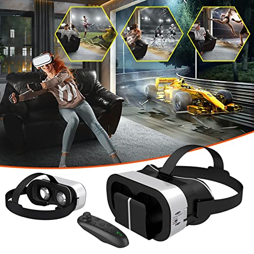VR Headset 3D Virtual Reality Glasses Compatible with iOS Android  Anti-Blue Universal Virtual Reality Gogg