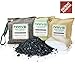 DRIVE Natural Car Air Freshener (Beige) - Best Auto Purifier is Certified Moso Bamboo Activated Charcoal 220g - Unscented Deodorizer, Drying Bag Removes Allergens & Moisture - Prevents Bacteria Mildew