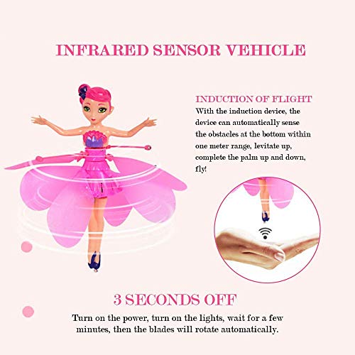 Amazingbuy Flying Fairy Doll for Girls ,Infrared Induction Teen Toys Flying Princess Doll - Thumbnail 4