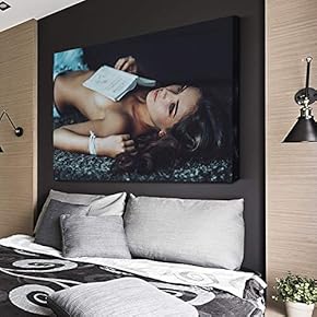 European Model Blue Eyes Painting Wall Poster Decor...