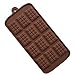 ZINKODA 12-Cavity Cake Mold Silicone Chocolate Bar Sugar Craft Baking Pattern Mold 2 Pack