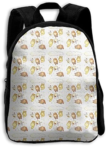 Kids Rain Cats Patters Popular Printing Toddler Pre School Backpack Bags Lightweight
