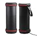 Pushingbest Carrying Case for Echo Bluetooth Speaker Sleek PU Customerized Cutout for Echo Speaker Charging Cable Black