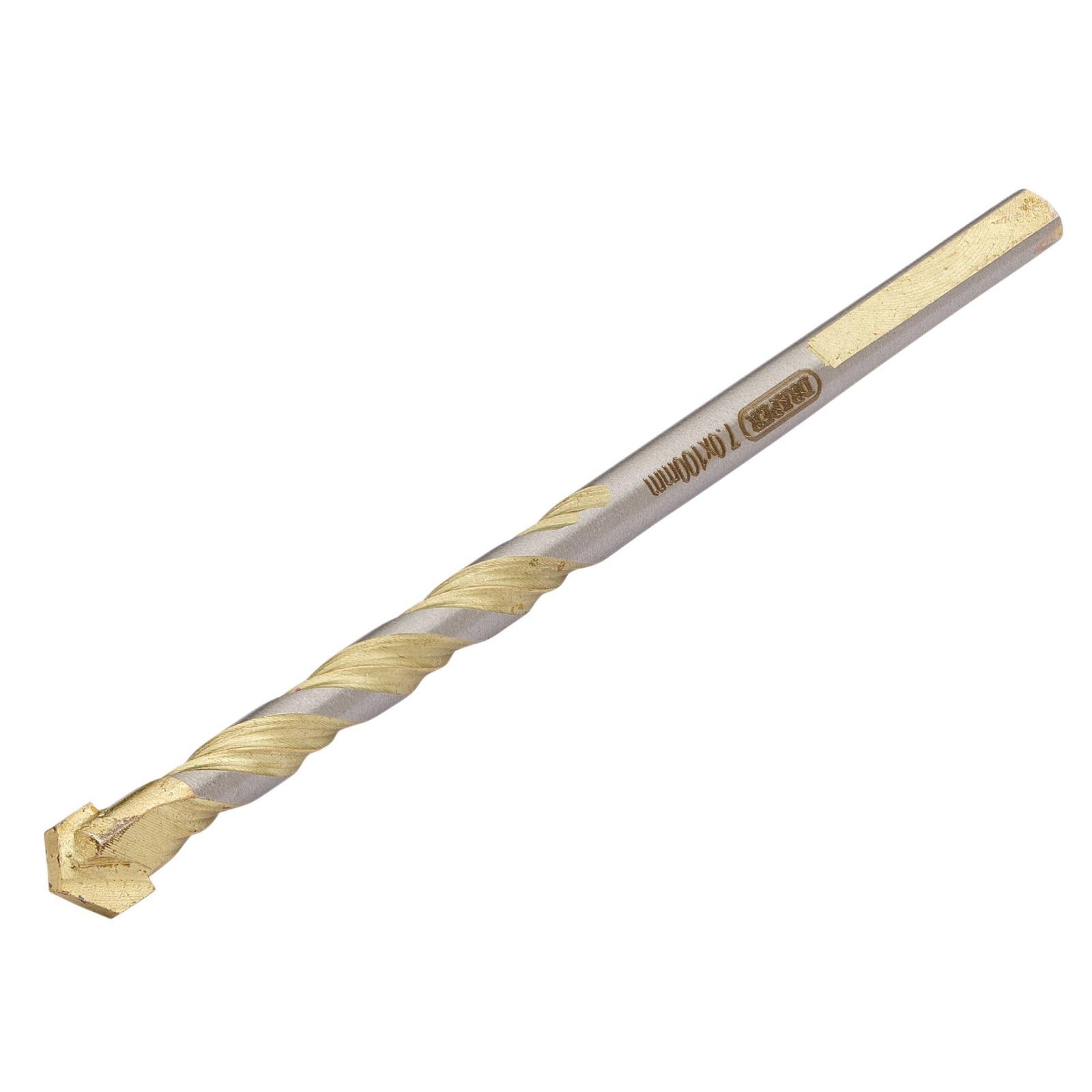 Draper Multi Construction TCT Drill Bit, 7.0 x 100mm - 09073 - For Brick, Concrete, Stone, Slate, Tiles, Sheet Metal, Wood and Plastics
