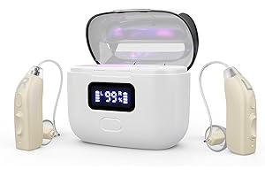 MOSIGNU Hearing Aids, Rechargeable OTC Hearing Aids for Seniors with AI Noise Cancellation, Superior Sound Quality Smart