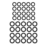 M MINGLE Power Pressure Washer O-Rings for 1/4 Inch, 3/8 Inch, M22 Quick Connect Coupler, 40-Pack