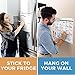 EDUPET Magnetic Dry Erase Board Calendar by Renook - Monthly & Weekly - Refrigerator or Wall - Featuring PVC StainStop Technology - Stay Organized! No Ghosting or Peeling!