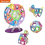 Magnetic Blocks, Innoo Tech Frreis Wheel Magnetic Building Blocks, Instruction Booklet Included, Magnetic Construction Kids Toys, Educational Toys for Toddlers & Kids, 46 Pieces Magnetic Shapes