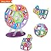 Innoo Tech Magnetic Blocks, Frreis Wheel Magnetic Building Blocks, Instruction Booklet Included, Magnetic Construction Kids Toys, Educational Toys for Toddlers & Kids, 46 Pieces Magnetic Shapes