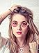 Tatuo Hippie Dressing Accessory Set Hippie Glasses and Peace Sign Necklace (Pink)