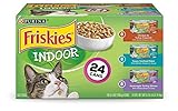 Purina Friskies Indoor Wet Cat Food Variety Pack, Indoor - (24) 5.5 oz. Cans