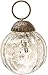 Luna Bazaar Mini Mercury Glass Ornament (Mona Design, 1-Inch, Silver) - Vintage-Style Decoration