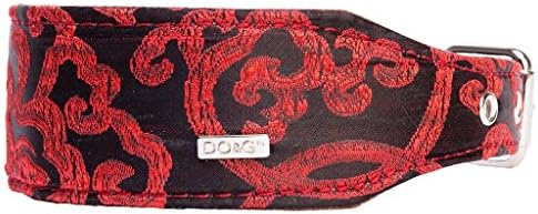 DO&G Oriental Silks Unique Dragon Style Leather and Dog Collar