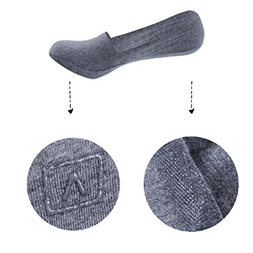 OKANEISAN-Casual-Low-Cut-Thin-Loafers-Non-Slip-Boat-Liners-socks-4-Pairs-Packs