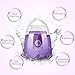 Sonic Facial Cleansing Brush, QQcute Waterproof Face Brush, Smart Timer, Wireless Charging Face Scrubber with 3 Modes and 2 Brush Heads for Deep Cleansing, Exfoliating Galvanic Machines, Purple