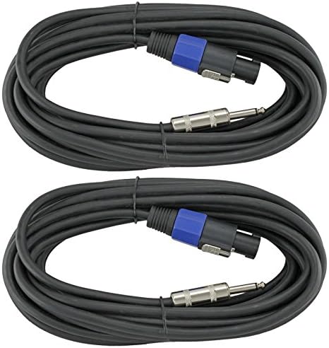 12 Gauge Speaker Cables 2 Cable Pack (25 Foot, Each)