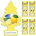 LITTLE TREES Car Air Freshener I Hanging Tree Provides Long Lasting Scent for Auto or Home I Lemon Grove, 24 Count, (4) 6-Packs